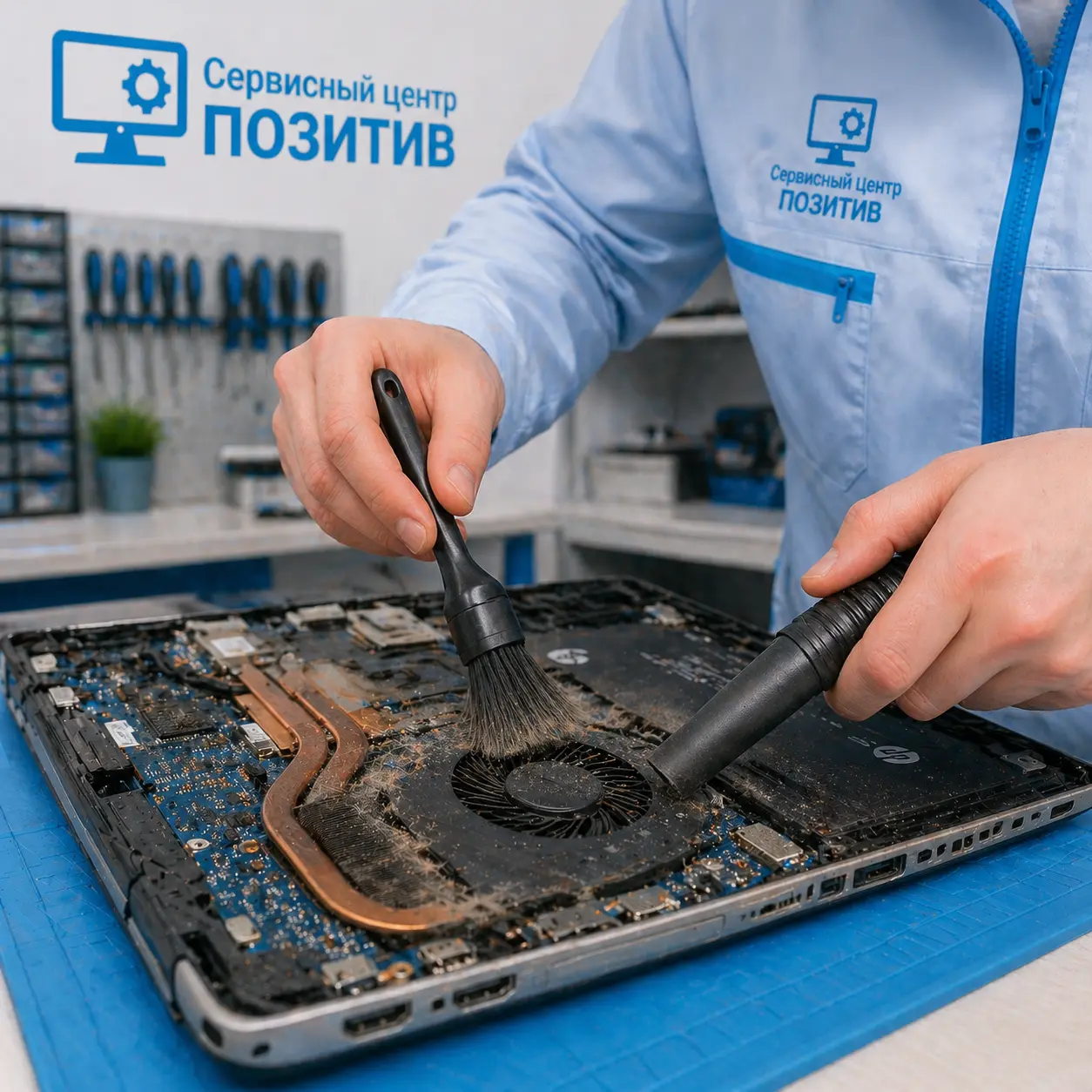 чистка ноутбука HP в Марусино