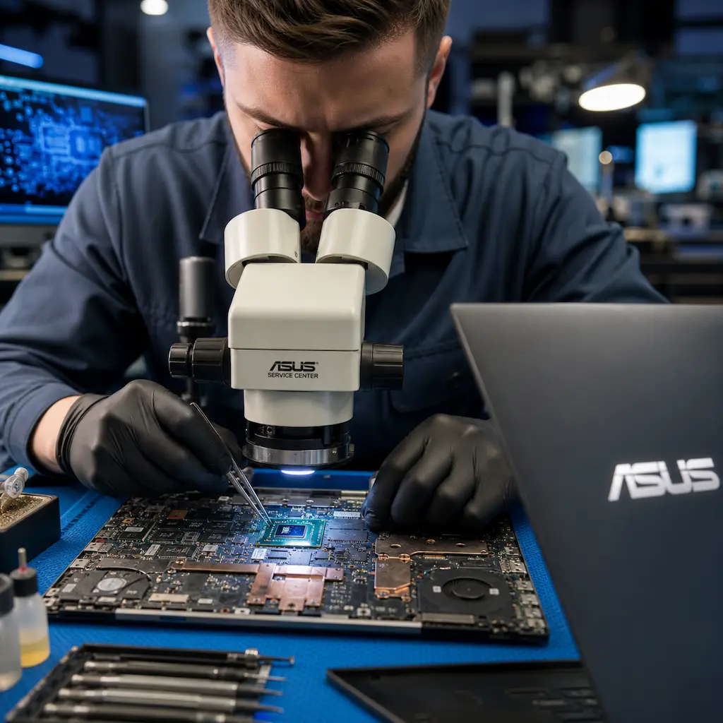 Замена видеокарты ноутбука Asus в Марусино