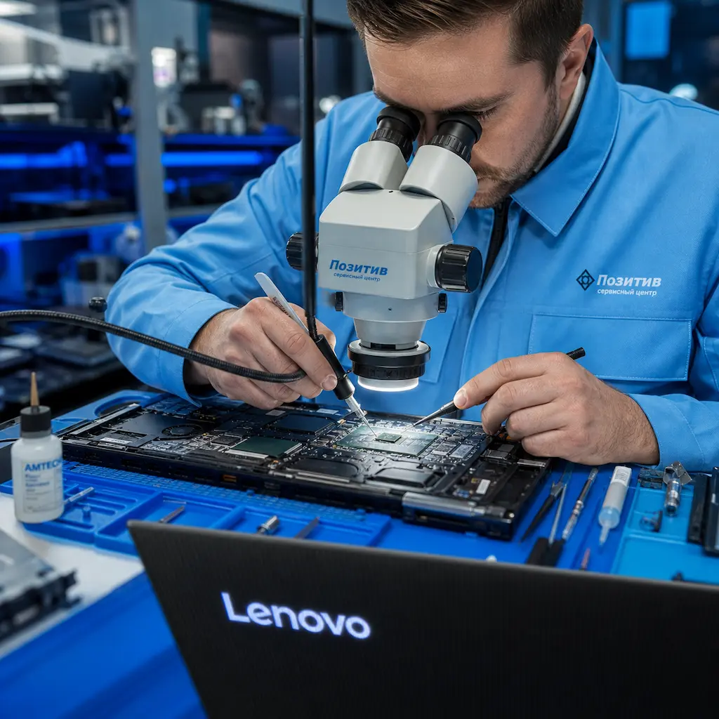 Замена видеокарты ноутбука Lenovo в Марусино
