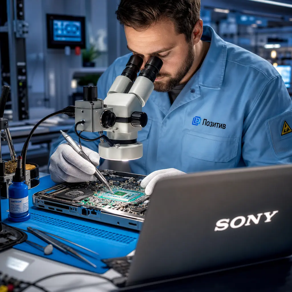 Замена видеокарты ноутбука Sony в Марусино