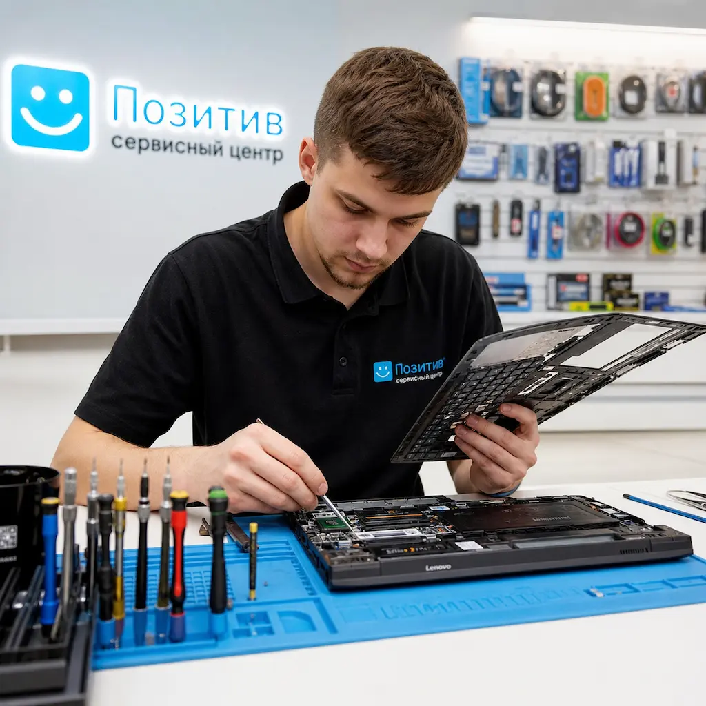 заменить клавиатуру на ноутбуке Lenovo в Марусино