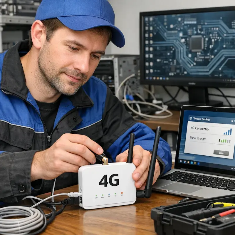 Настройка 4G модема в Марусино