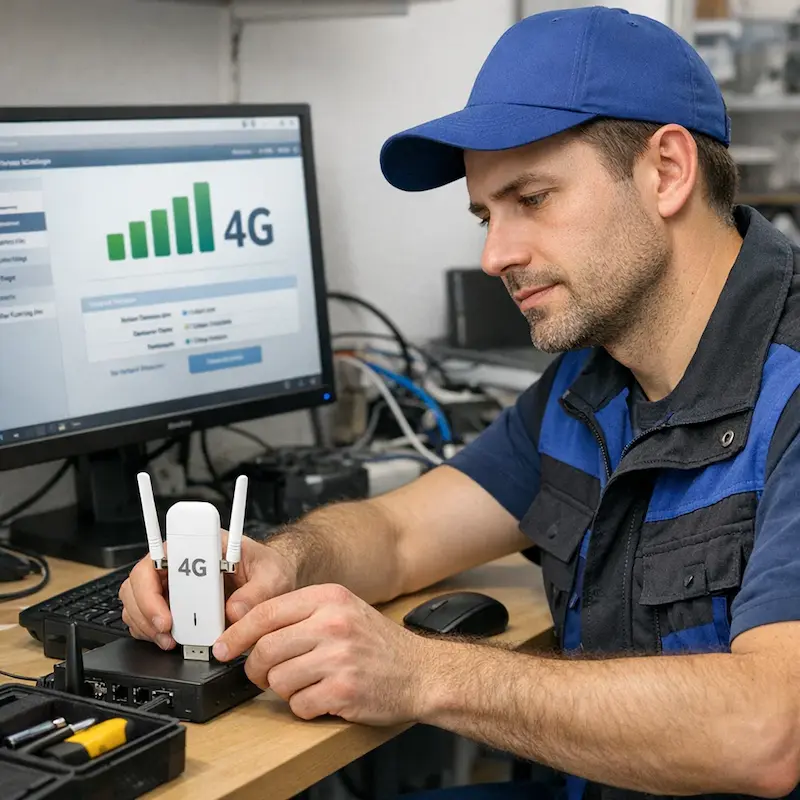 Настройка LTE модема в Марусино