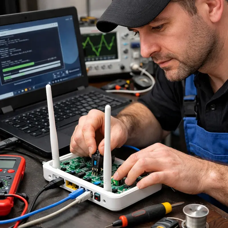 Перепрошивка WiFi роутера в Марусино