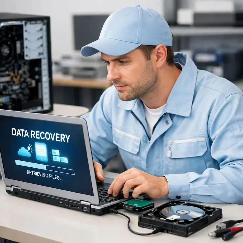 Восстановление данных и файлов в Марусино