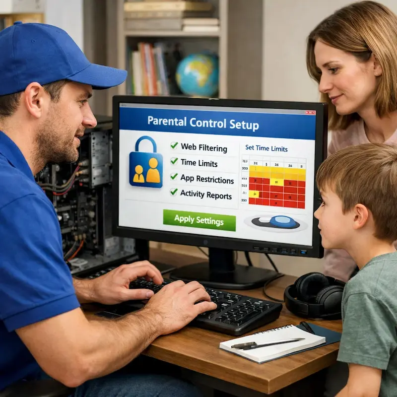 установка родительского контроля в Марусино