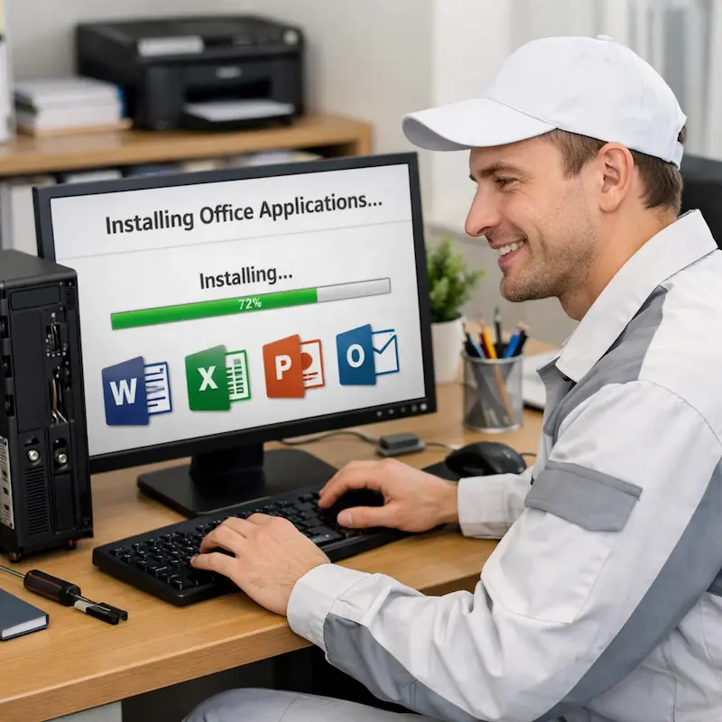 Установка и настройка программ на компьютере в Марусино