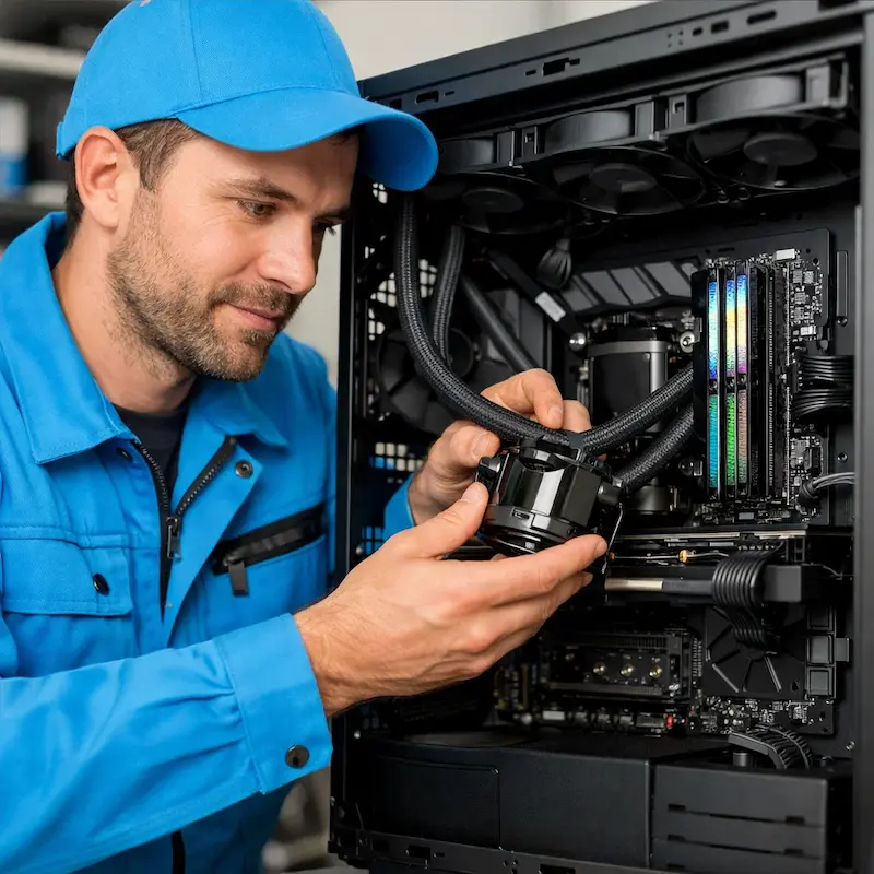 Установка СЖО на ПК в Марусино