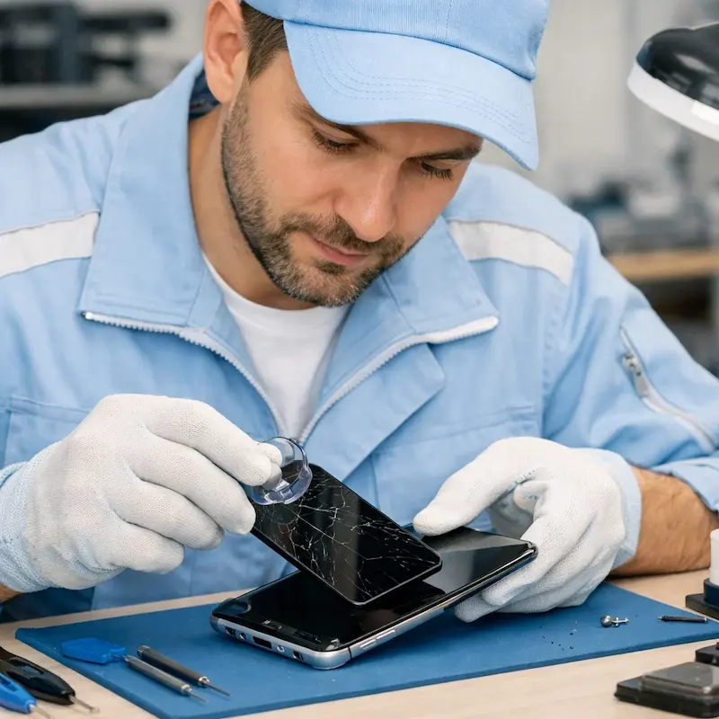 Заменить сенсорное стекло на смартфоне в Марусино