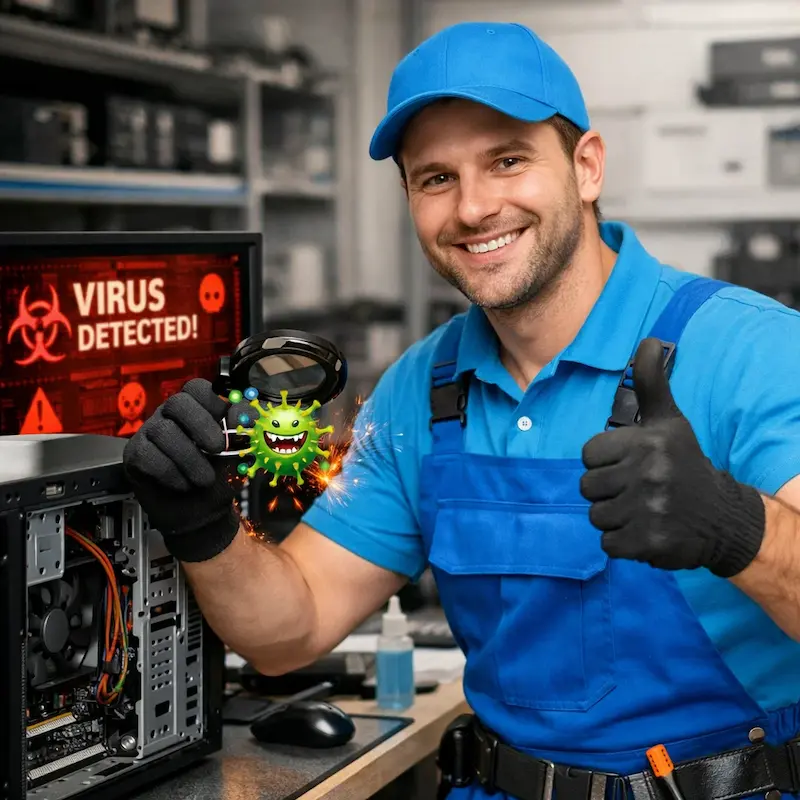 Удаление вирусов с компьютера в Марусино